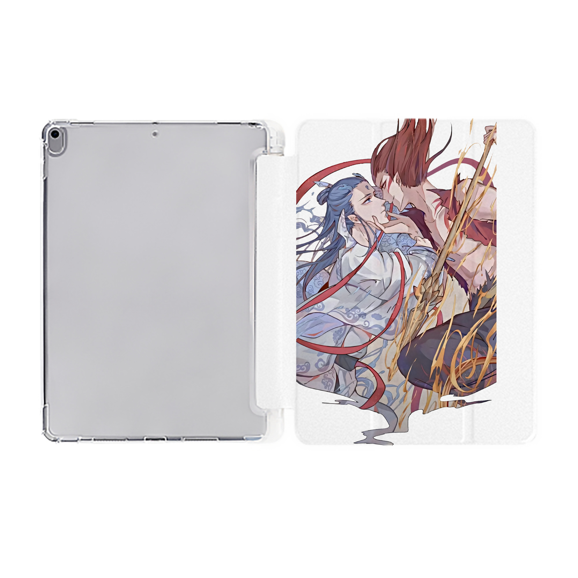 （画像用） Ne Zha 2 ナタ 魔童の大暴れ IPad ケース ペン収納付き 三つ折りスタンド PUレザー×シリコン 対応機種9.5/10.5/10.9インチ